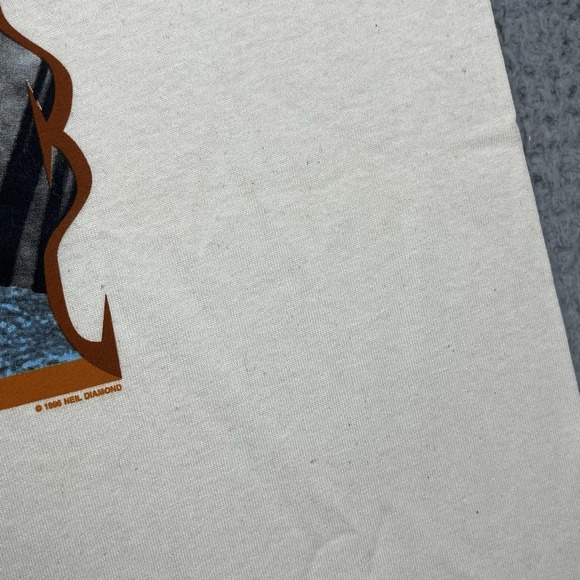 Vintage 90s‎ Neil Diamond I Am I Said Band T Shirt Single Stitch Concert Sz L - Picture 5 of 12